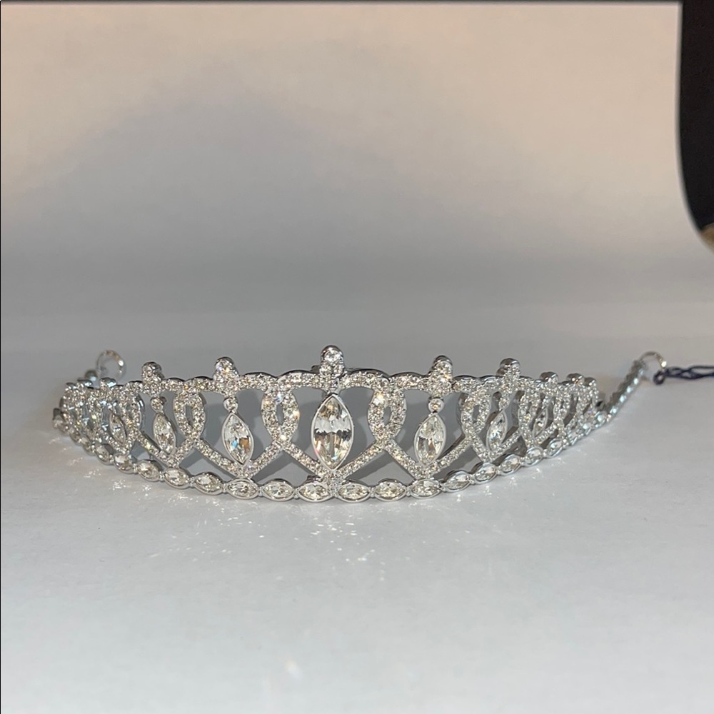 Swarovski Silver Crystal Hair Tiara for Weddings